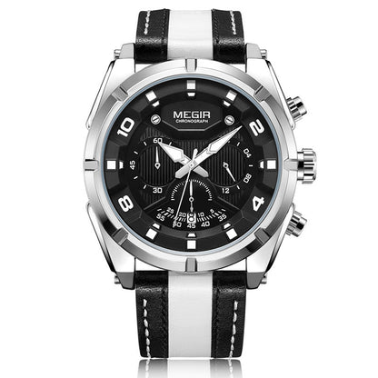 MEGIR Mens Waterproof Luminous Quartz Watch