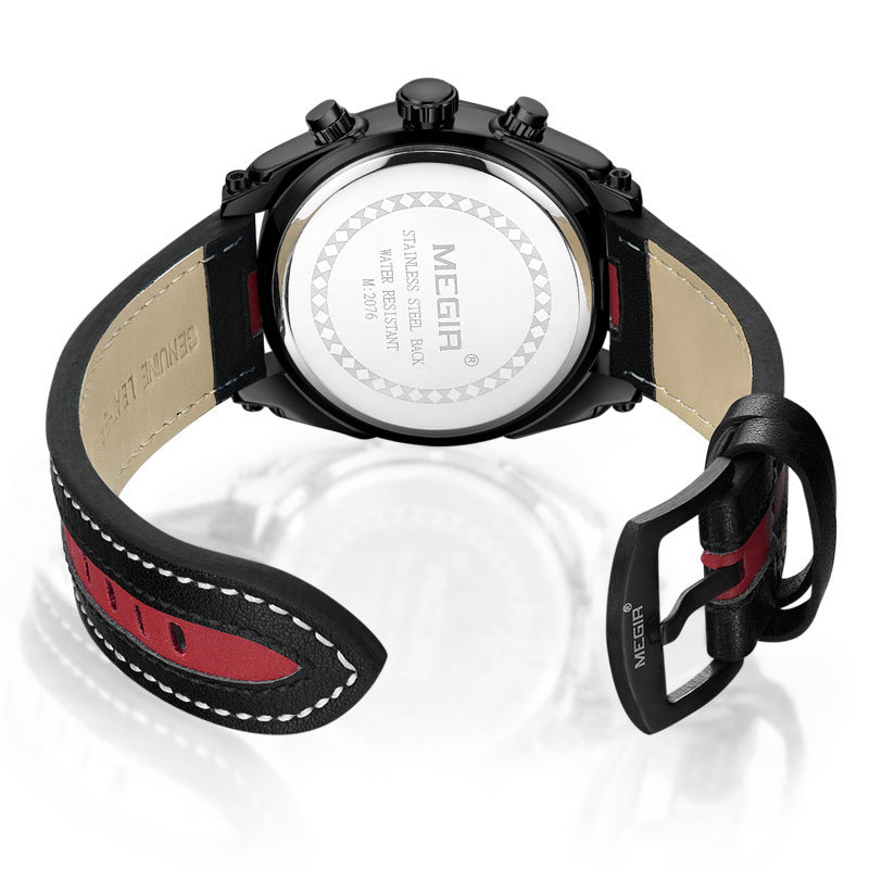 MEGIR Mens Waterproof Luminous Quartz Watch