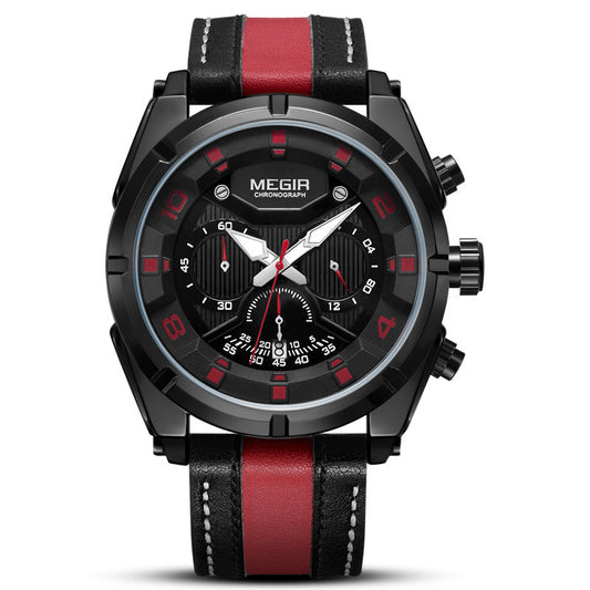 MEGIR Mens Waterproof Luminous Quartz Watch