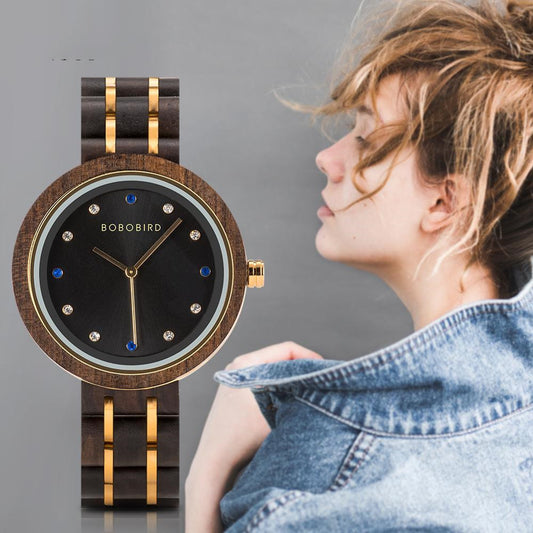 Bobobird Waterproof Women's Literature Watch