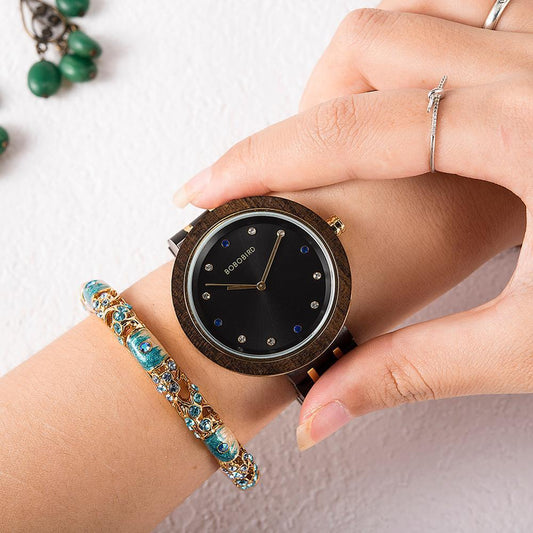 Bobobird Waterproof Women's Literature Watch