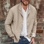 Men's Casual Loose Cotton Linen Long Sleeve Shirt
