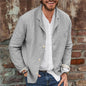Men's Casual Loose Cotton Linen Long Sleeve Shirt