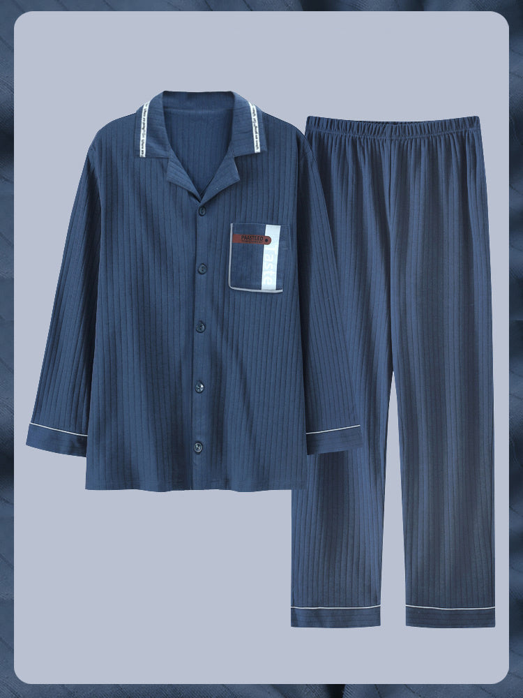 Men cotton Pyjamas Long Sleeves