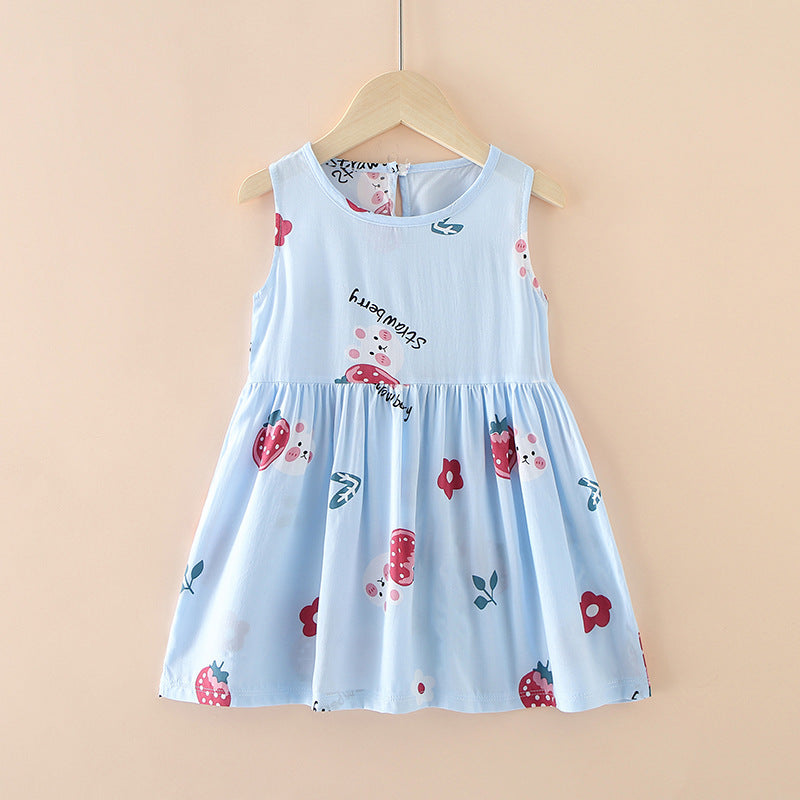 Girls’ Cotton Silk Summer Dress