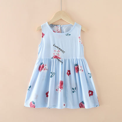 Girls’ Cotton Silk Summer Dress