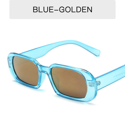 Lunettes de soleil rétro à petite monture pour femme, couleur bonbon, à la mode