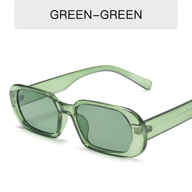 Lunettes de soleil rétro à petite monture pour femme, couleur bonbon, à la mode