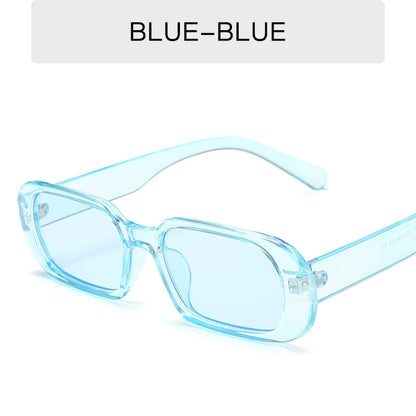 Lunettes de soleil rétro à petite monture pour femme, couleur bonbon, à la mode