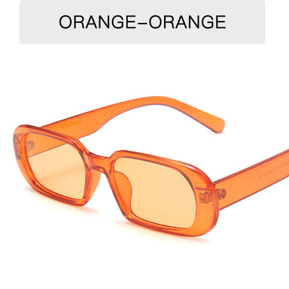 Lunettes de soleil rétro à petite monture pour femme, couleur bonbon, à la mode