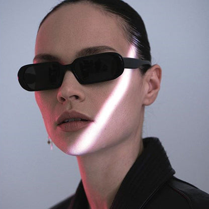 Lunettes de soleil rétro à petite monture pour femme, couleur bonbon, à la mode