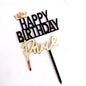 HBD King Queen Acrylic Cake Insert