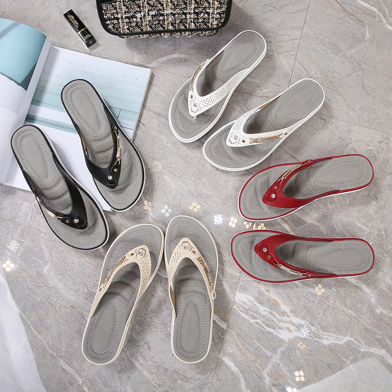 Women'S Metal Buckle Net Sandals