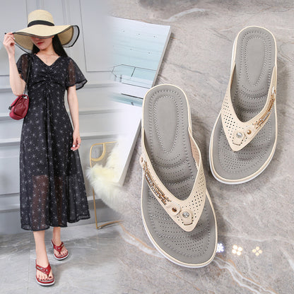 Women'S Metal Buckle Net Sandals