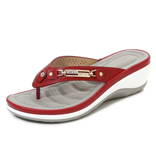 Women'S Metal Buckle Net Sandals