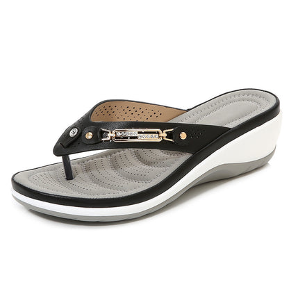 Women'S Metal Buckle Net Sandals