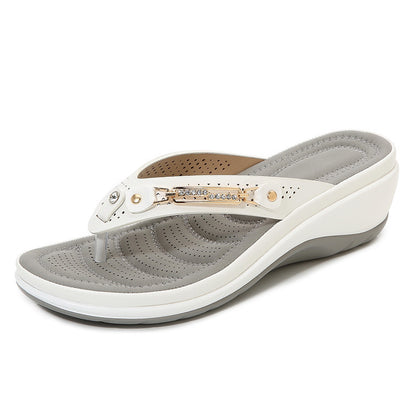 Women'S Metal Buckle Net Sandals