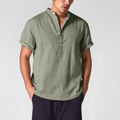 Cotton Linen half sleeve Shirts