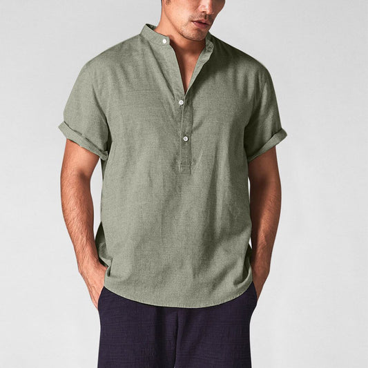 Cotton Linen half sleeve Shirts
