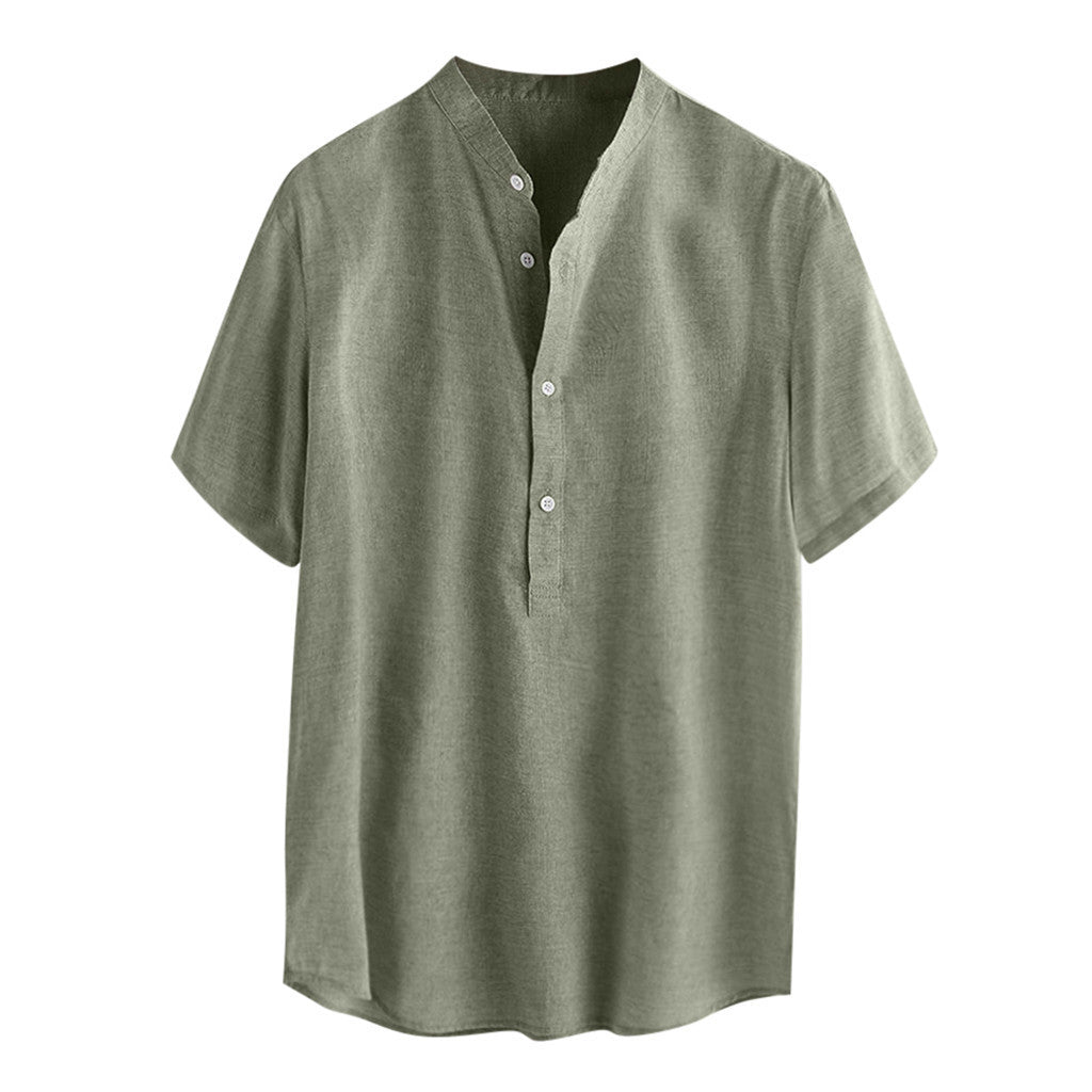 Cotton Linen half sleeve Shirts