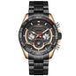NAVIFORCE Men'S Watch Six-Pin Steel Band Watch