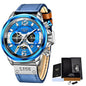 LIGE Men's Multifunction Sports Waterproof Watch