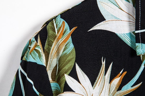 Men's Casual Short-sleeved Floral Shirt
