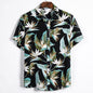 Men's Casual Short-sleeved Floral Shirt