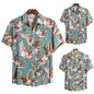 Men's Casual Short-sleeved Floral Shirt