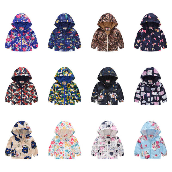 Baby Hooded Zipper Jacket - Lightweight Sweater