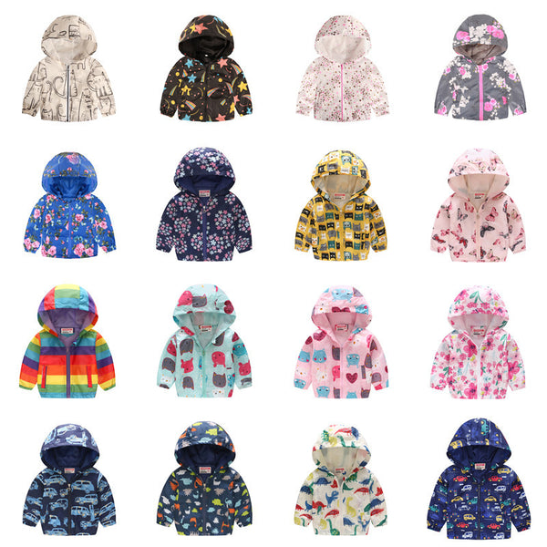 Baby Hooded Zipper Jacket - Lightweight Sweater