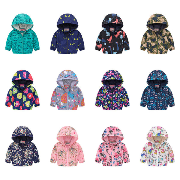 Baby Hooded Zipper Jacket - Lightweight Sweater