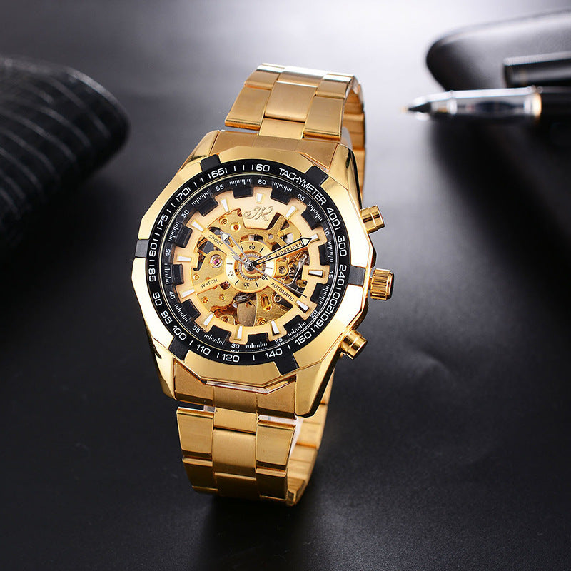 Mens Mechanical Watch Steel Band