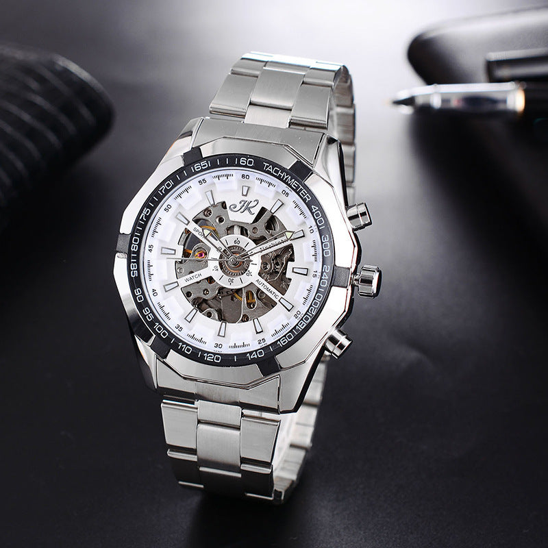 Mens Mechanical Watch Steel Band