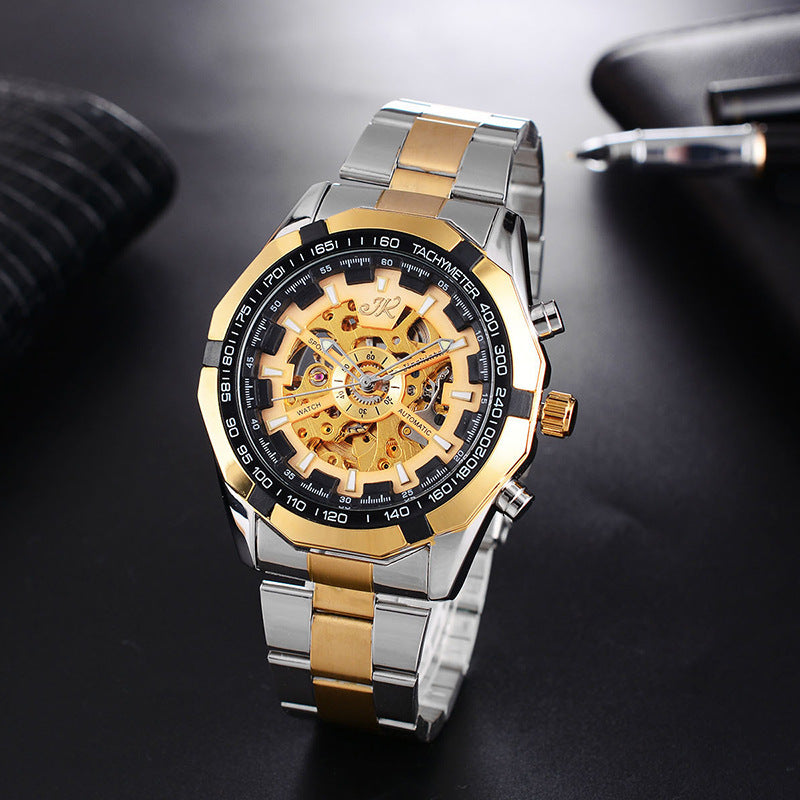 Mens Mechanical Watch Steel Band