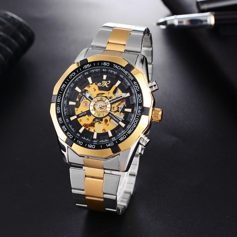 Mens Mechanical Watch Steel Band