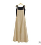 Simple suspender jumpsuit