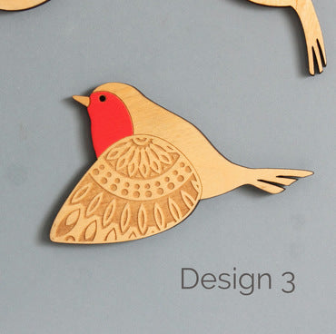 Wooden Flying Bird Wall Hanging Pendant