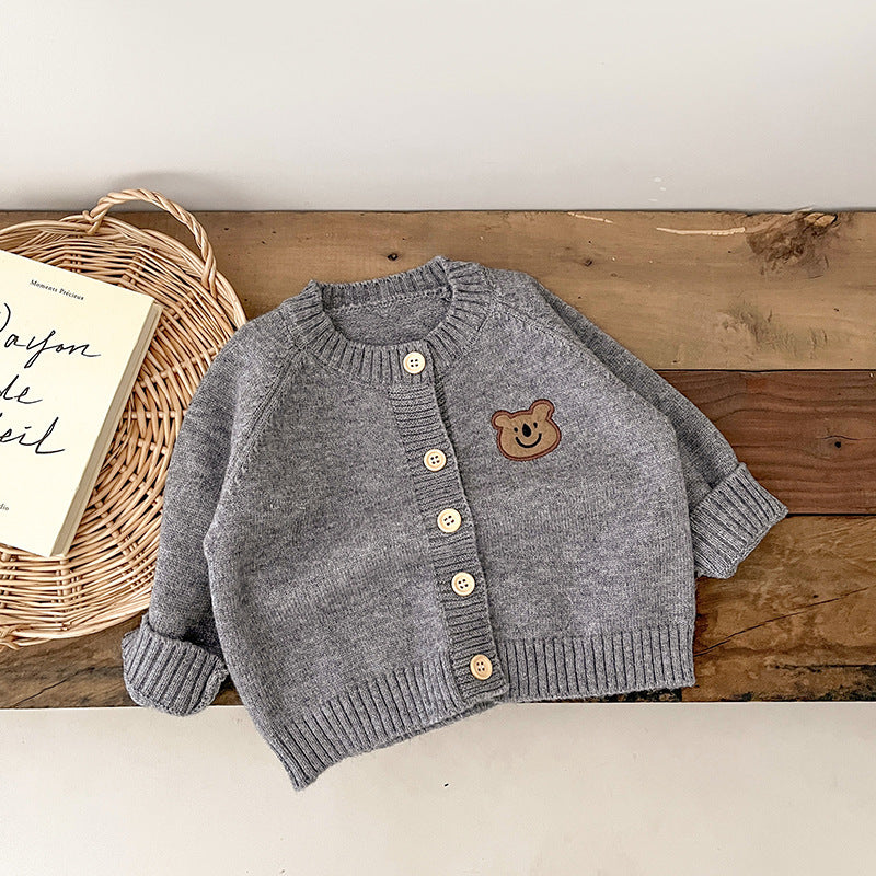 Babies Long Sleeve Knitted Cardigan