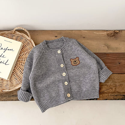 Babies Long Sleeve Knitted Cardigan