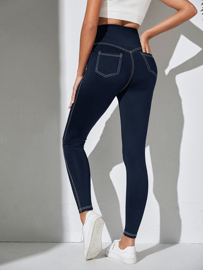 Legging large bande EZwear à surpiqûres