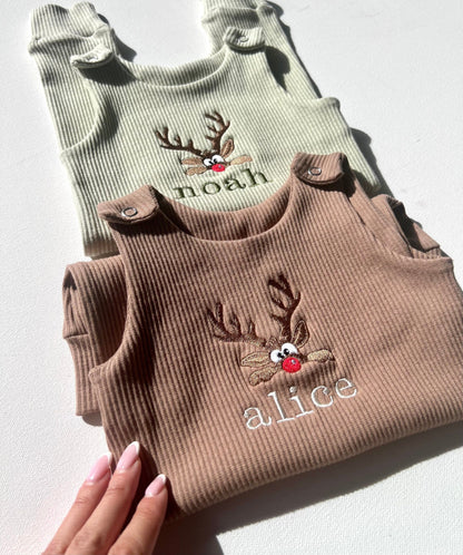 Christmas Reindeer Dungarees