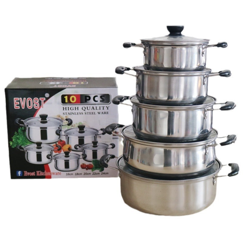 Stainless Steel Colorful 10-piece Set