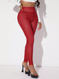 SXY Plaid Print Wideband Waist Leggings