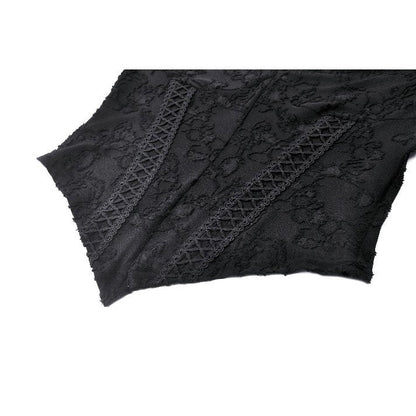 Haut Zuri gothique romantique en dentelle à manches cloche et poignets superposés Dark in Love