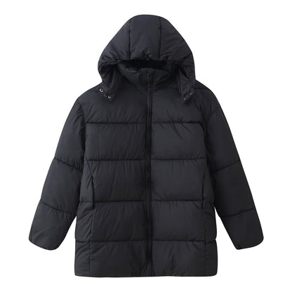 Loose-fitting Padded Coat With A Hood