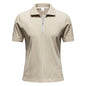 Men's Corduroy Half-Zip Polo Shirt - Short Sleeve