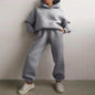 Women's Casual Hooded Sweater Two-piece Suit