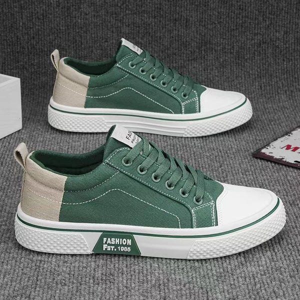 Casual Canvas Shoes for Men Summer Breathable Slip-Resistant Durable Everyday Sneakers
