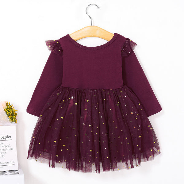 Bronzing mesh children's dress - Stuffs & Savers